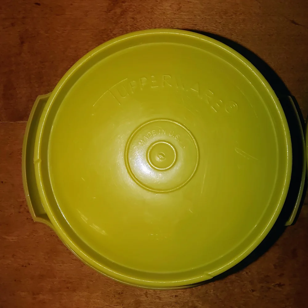 Vintage Tupperware,2 Avocado Green,Kitchen Storage Bowls